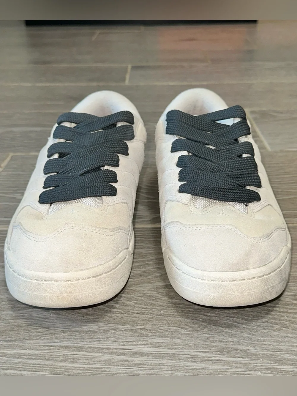Jordan Session Low Phantom Suede Men’s 9.5 Sneaker Fat Lace Off-White Skate Shoe
